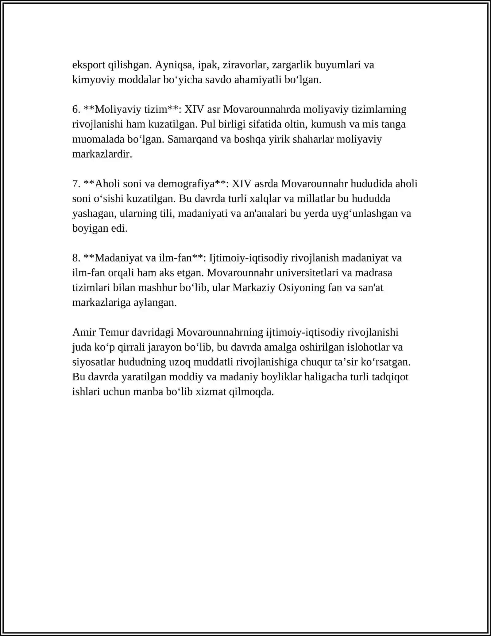 XIVA XONLIGI DAVRIDA IJTIMOIY-IQTISODIY, SIYOSIY VA MADANIY HAYOT 4