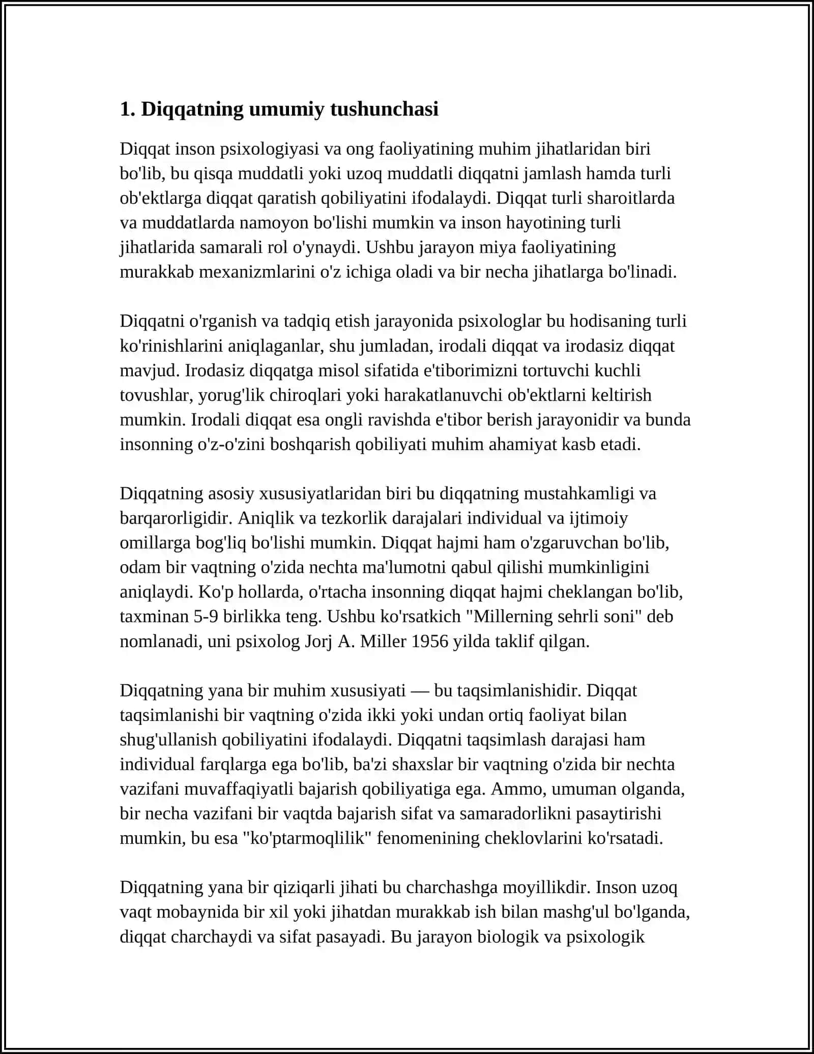 DIQQAT HAQIDA TUSHUNCHA VA UNING NERV -FIZIOLOGIK ASOSLARI 4