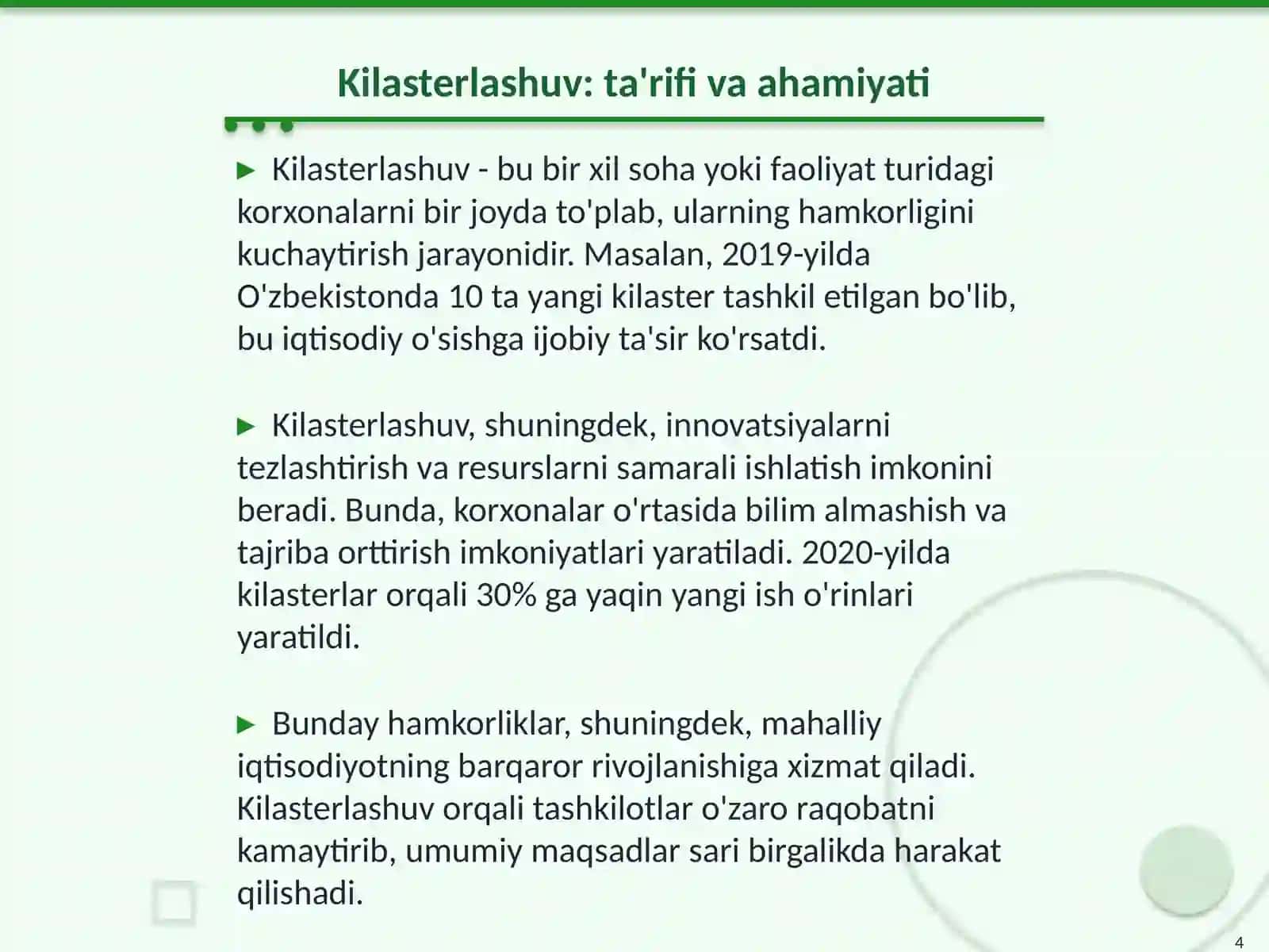 Tarmoq integratsiyasi va kilasterlashuv 4