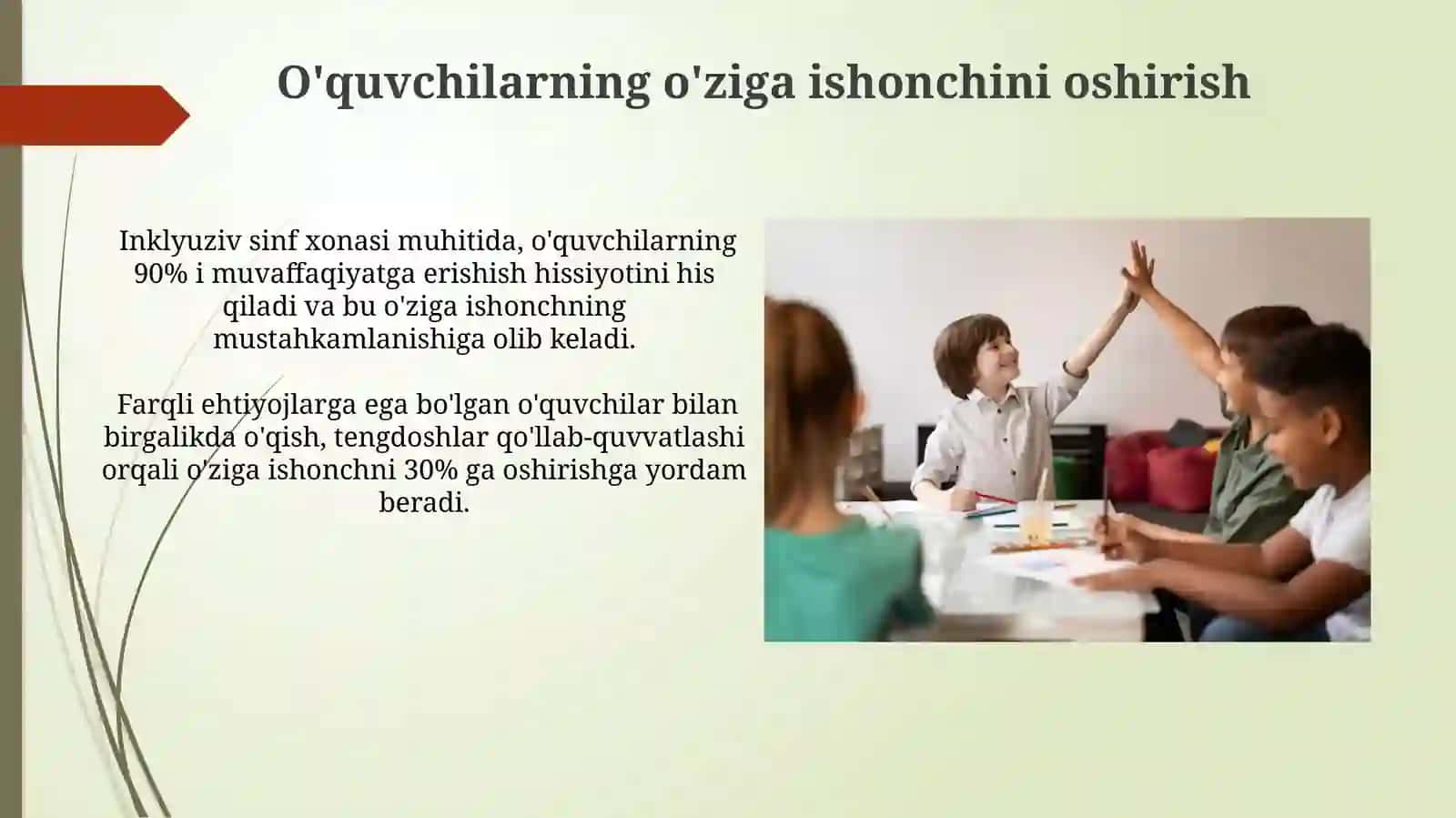 Inklyuziv taʼlim ijobiy jihatlari 4
