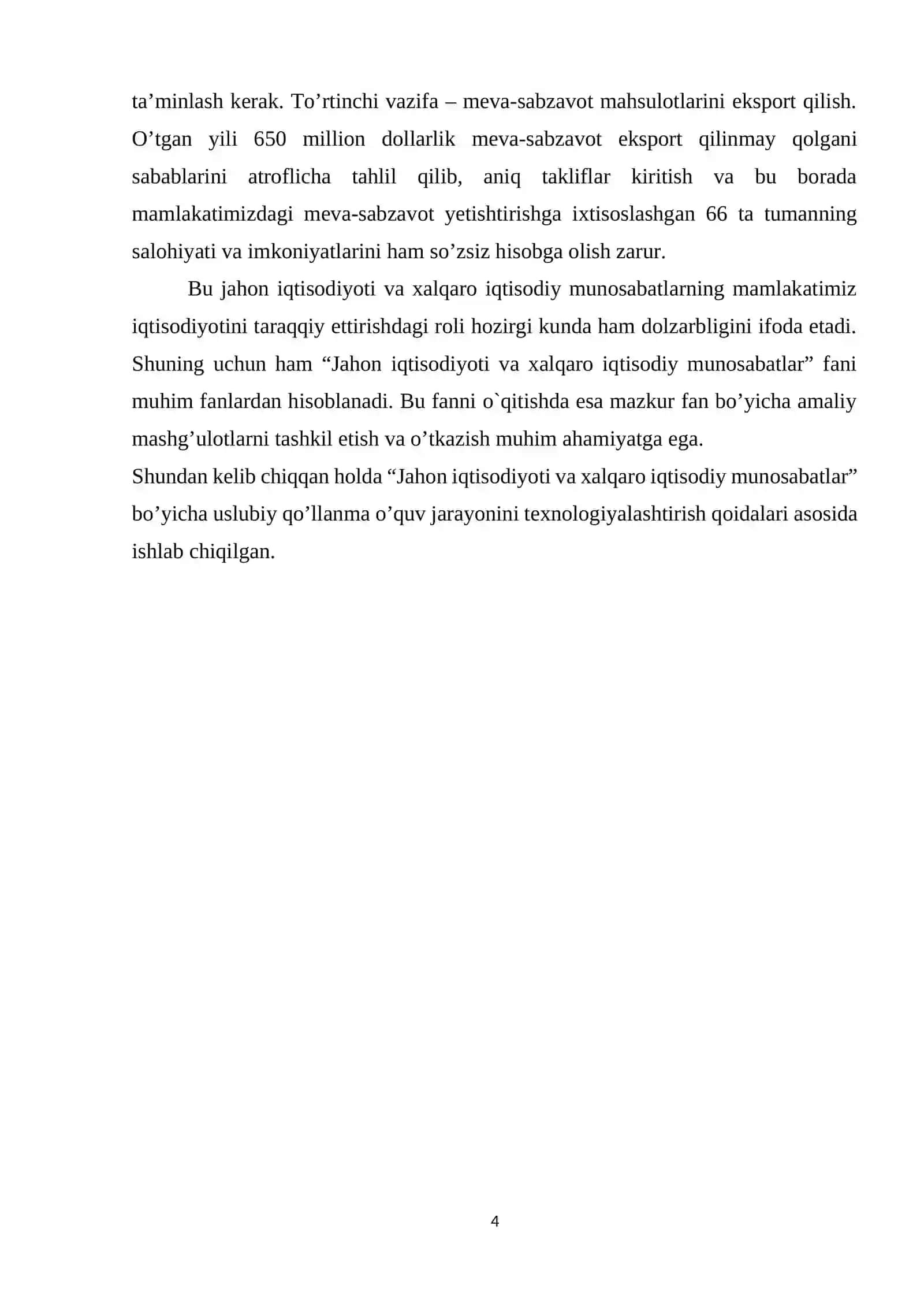 Jahon iqtisodiyotidagi globallashuv–rivojlanish bosqichlari 4