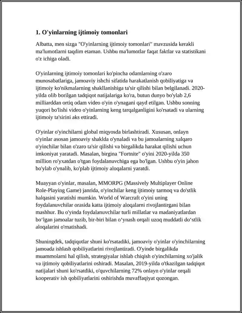 O'YINLAR-IJTIMOIY FAOLIYAT SIFATIDA.MEDIALARNING IJTIMOIY MAZMUNI 4
