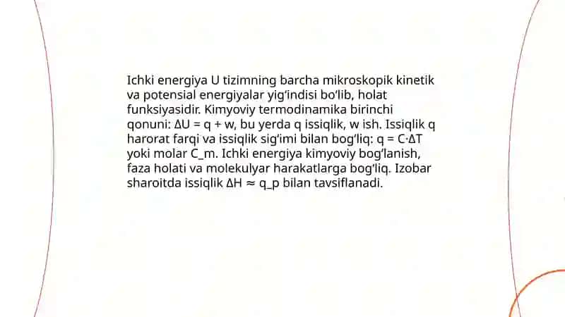 Kimyoviy termodinamika 4