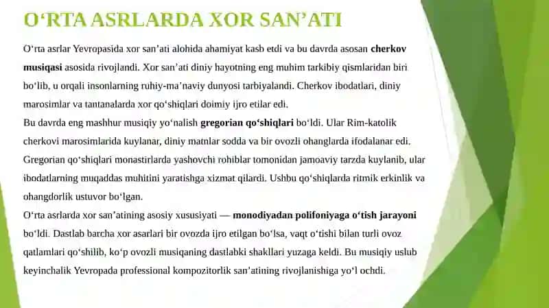 YEVROPADA XOR SANʼATINING  RIVOJLANISH TARIXI 4