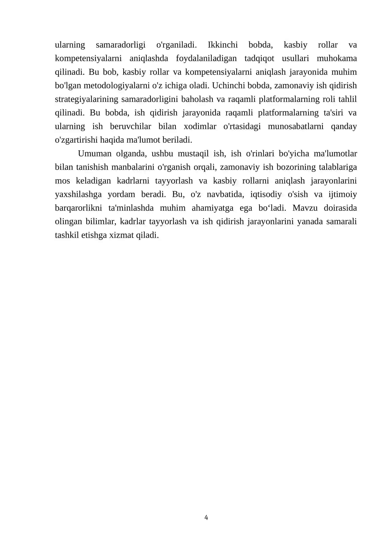 Ish o'rinlari bo'yicha ma'lumotlar bilan tanishish manbalari 4