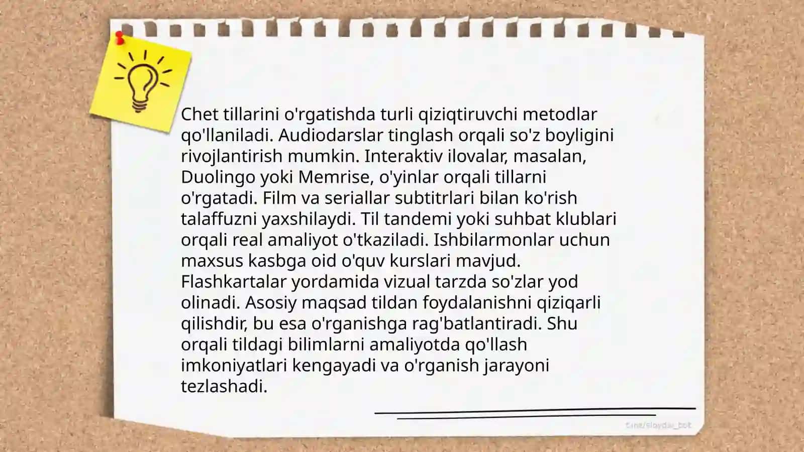 O'yinlar yordamida chet tillarni o'rgatishning afzalliklari 4
