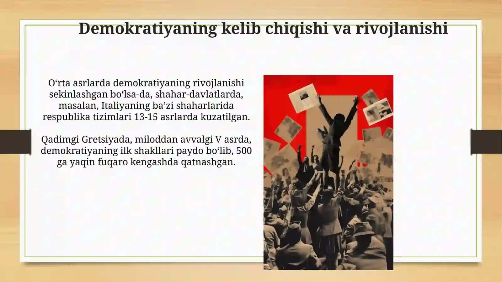 Demokratiya to'g'risida nazarya va qarashlar 4