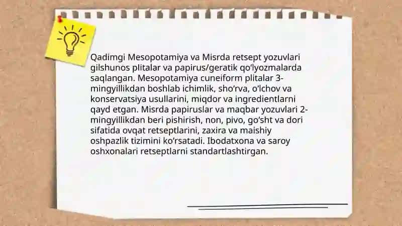 Retsep tarixini 4