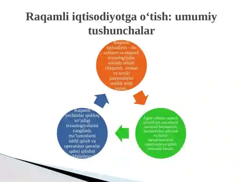 Innovatsiya va raqamli texnologiyalar agrar sohada samaradorlik 4