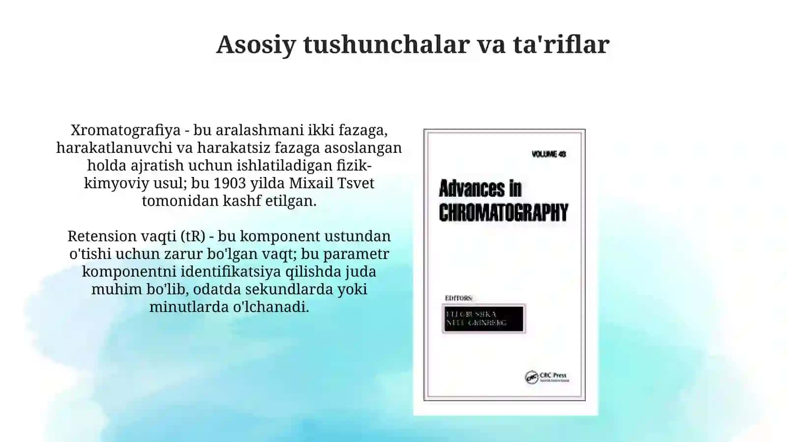 Xromatografiya usullari va ularning mohiyati 4