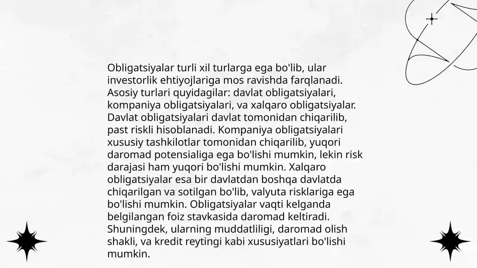 Obligatsiyalar bozori 4