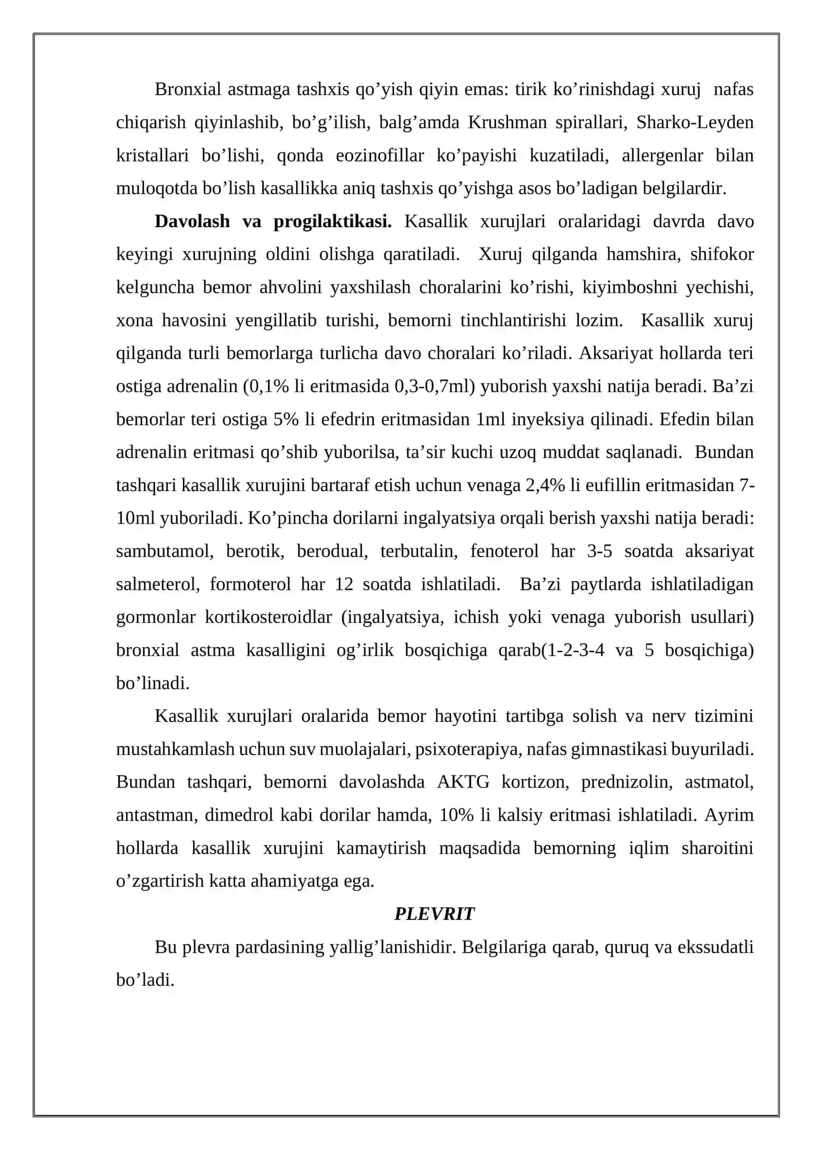 Bronxial astma va shokda birinchi yordam ko'rsatish 4