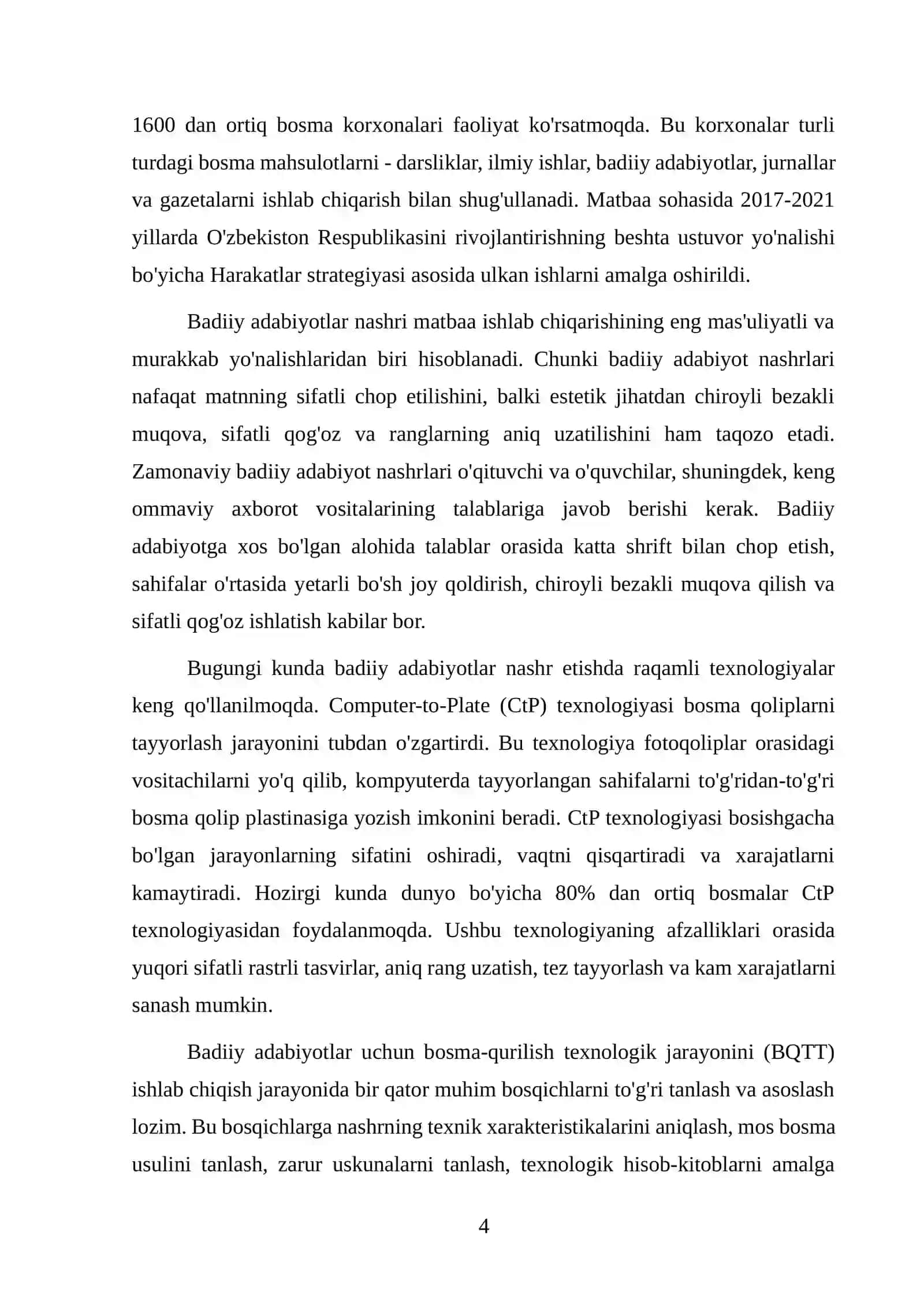 Badiiy adabiyotlar uchun BQTT ishlab chiqish 4