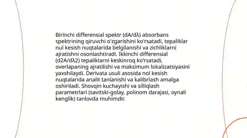 Organik moddalarni spektral usulda tadqiq etish 4