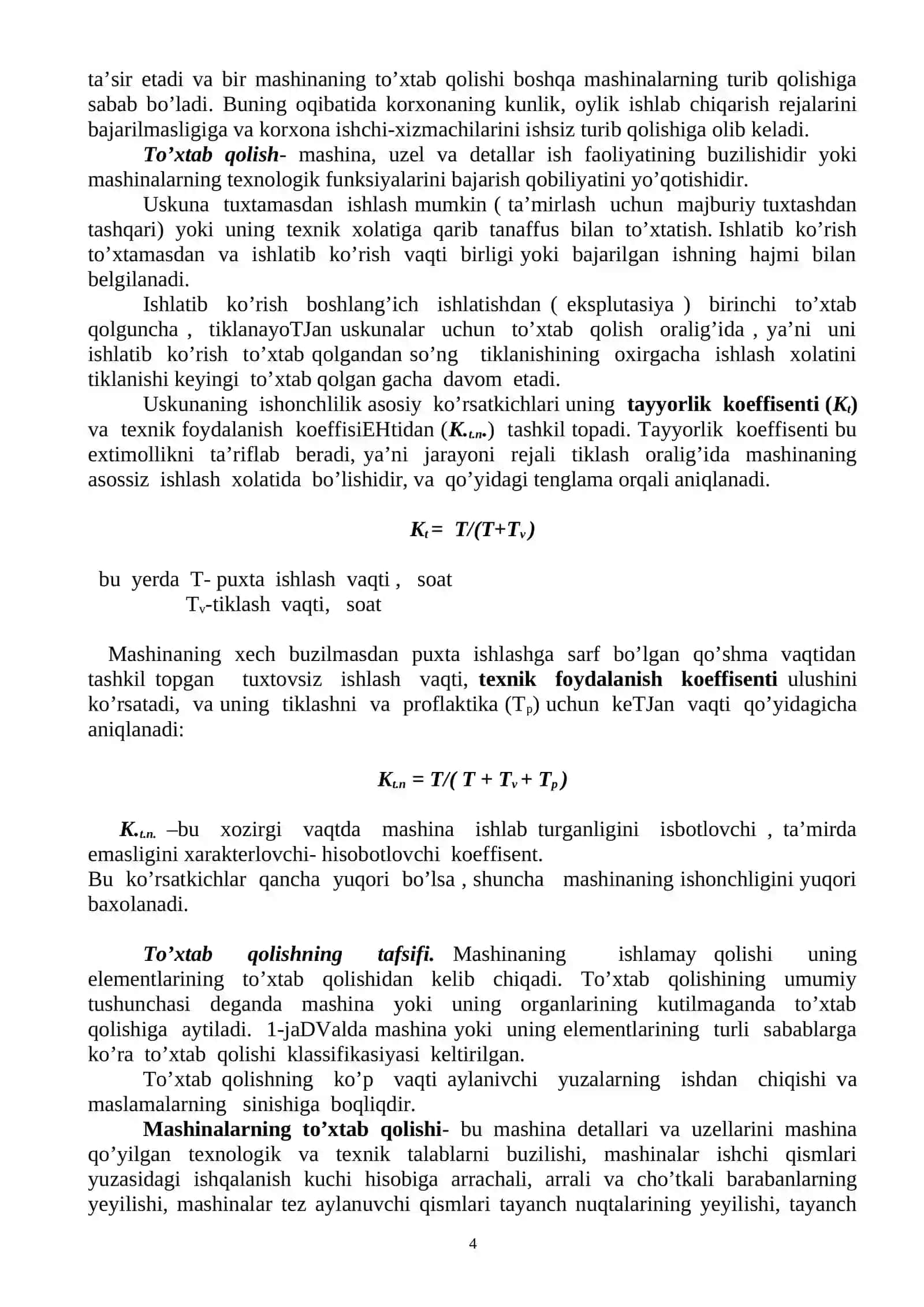 Uskunalarni ekpluatasiya qilish va ta’mirlash 4
