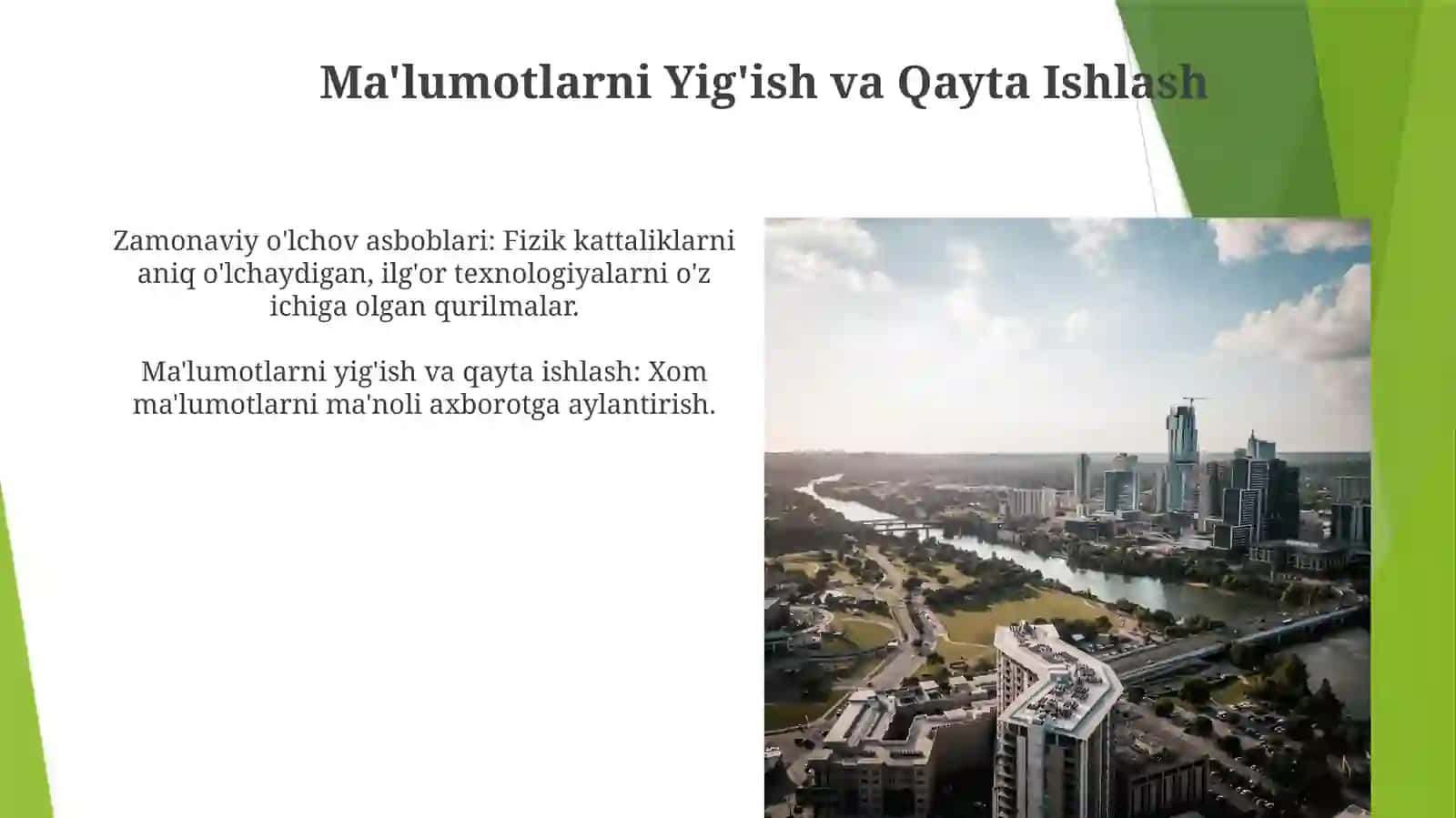 Zamonaviyo‘lchash asboblari va ularning tasnifi 4