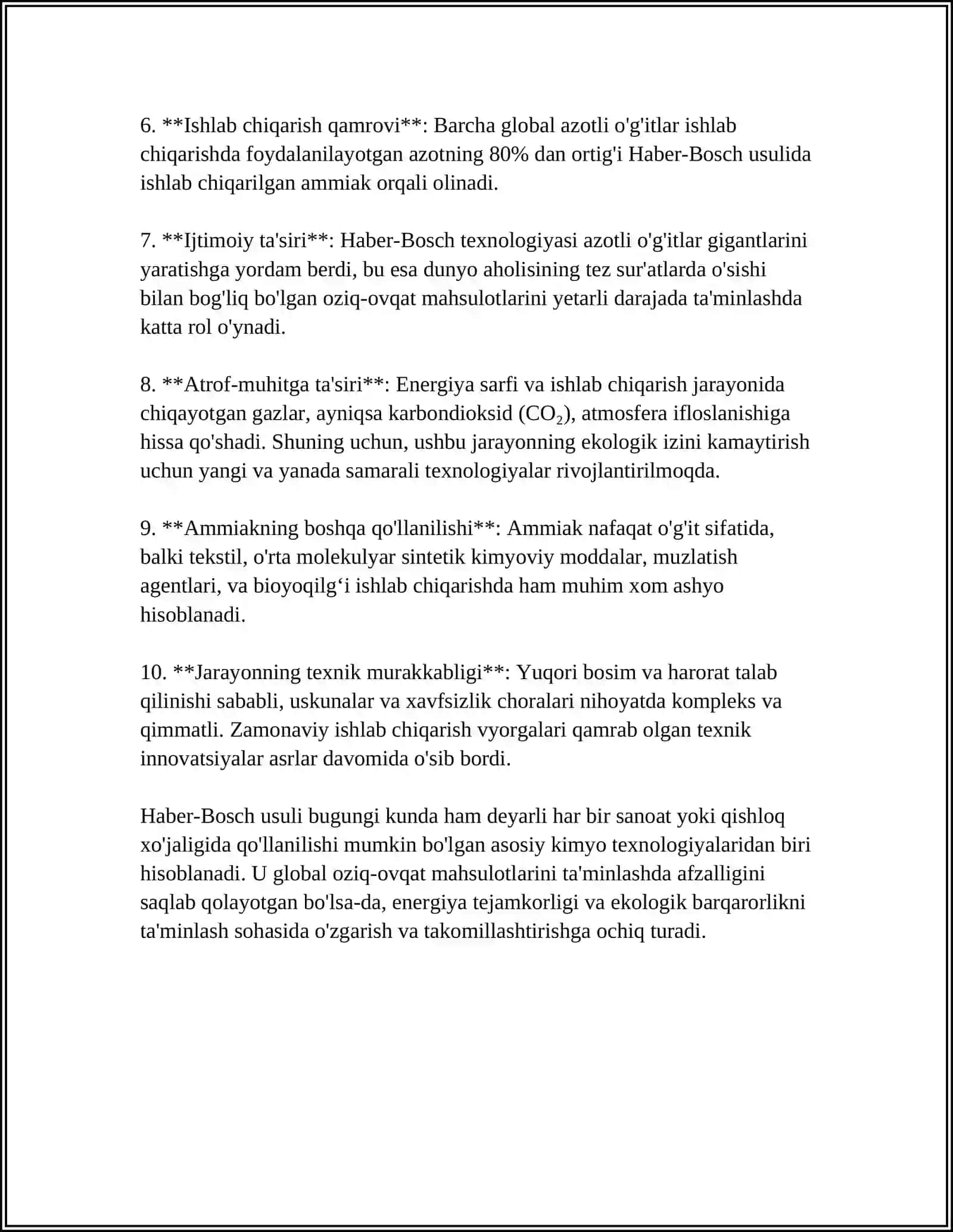 AMMIAK ISHLAB CHIQARISH USULLARI 4