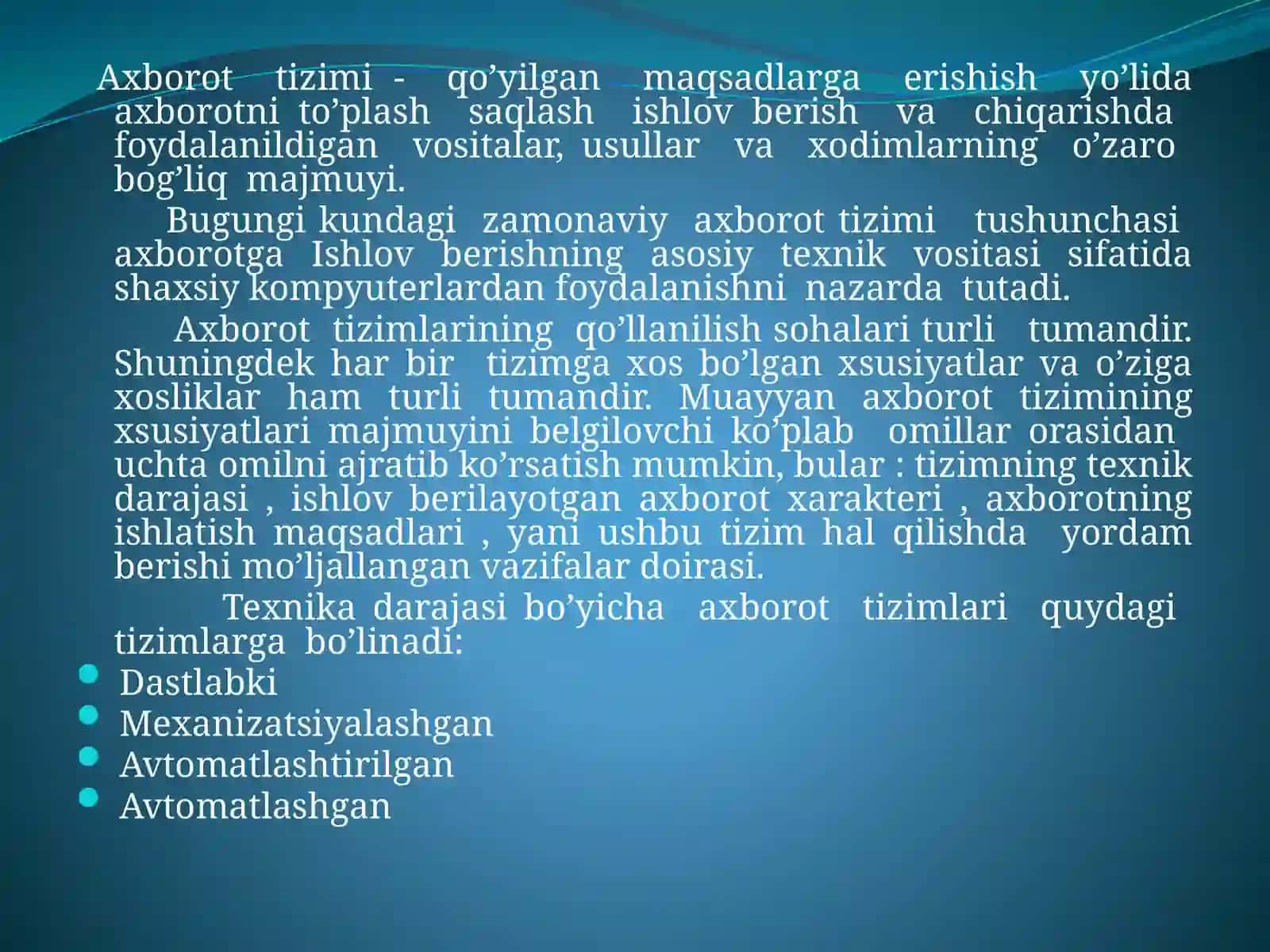 Axborot tushunchasi va turlari 4