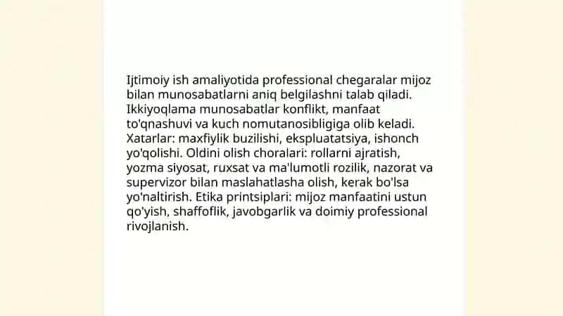 Ijtimoiy ishning odob va ahloq muammolari 4