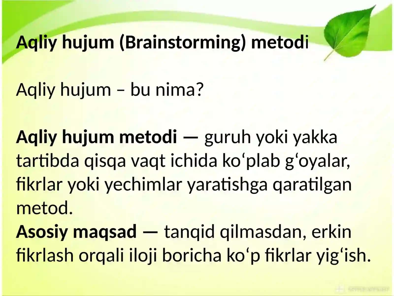 Aqliy hujum metodi 4