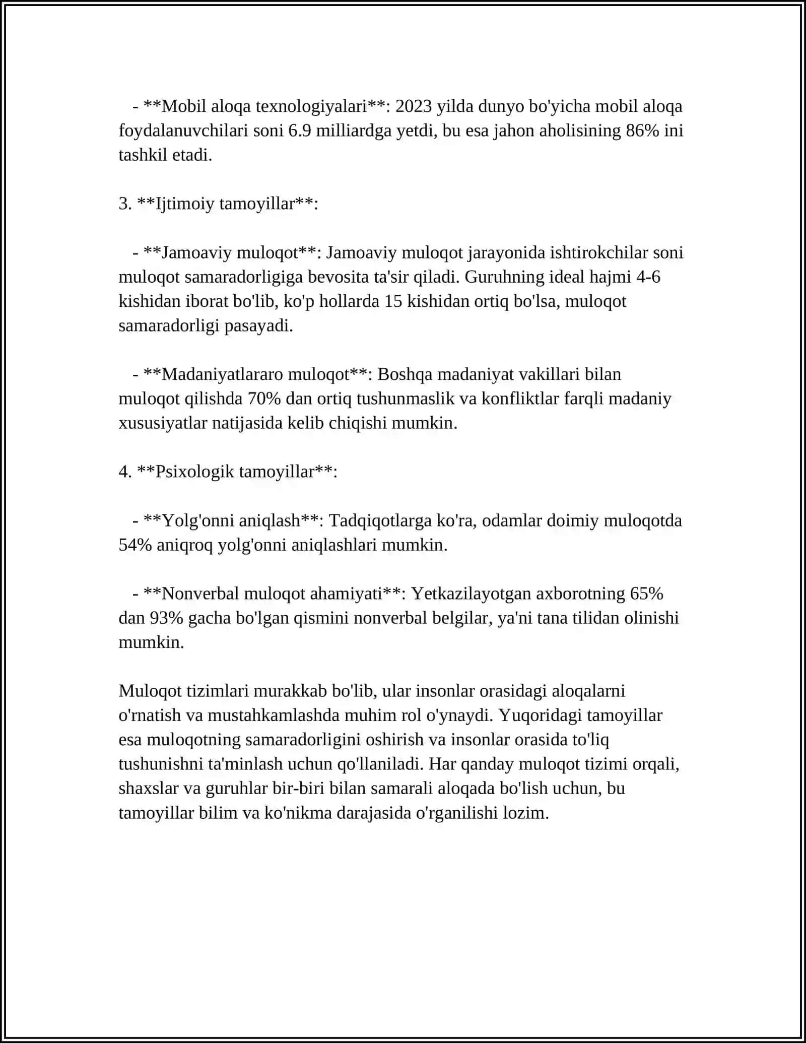 Muloqot tizimining asosiy tamoyillari 4