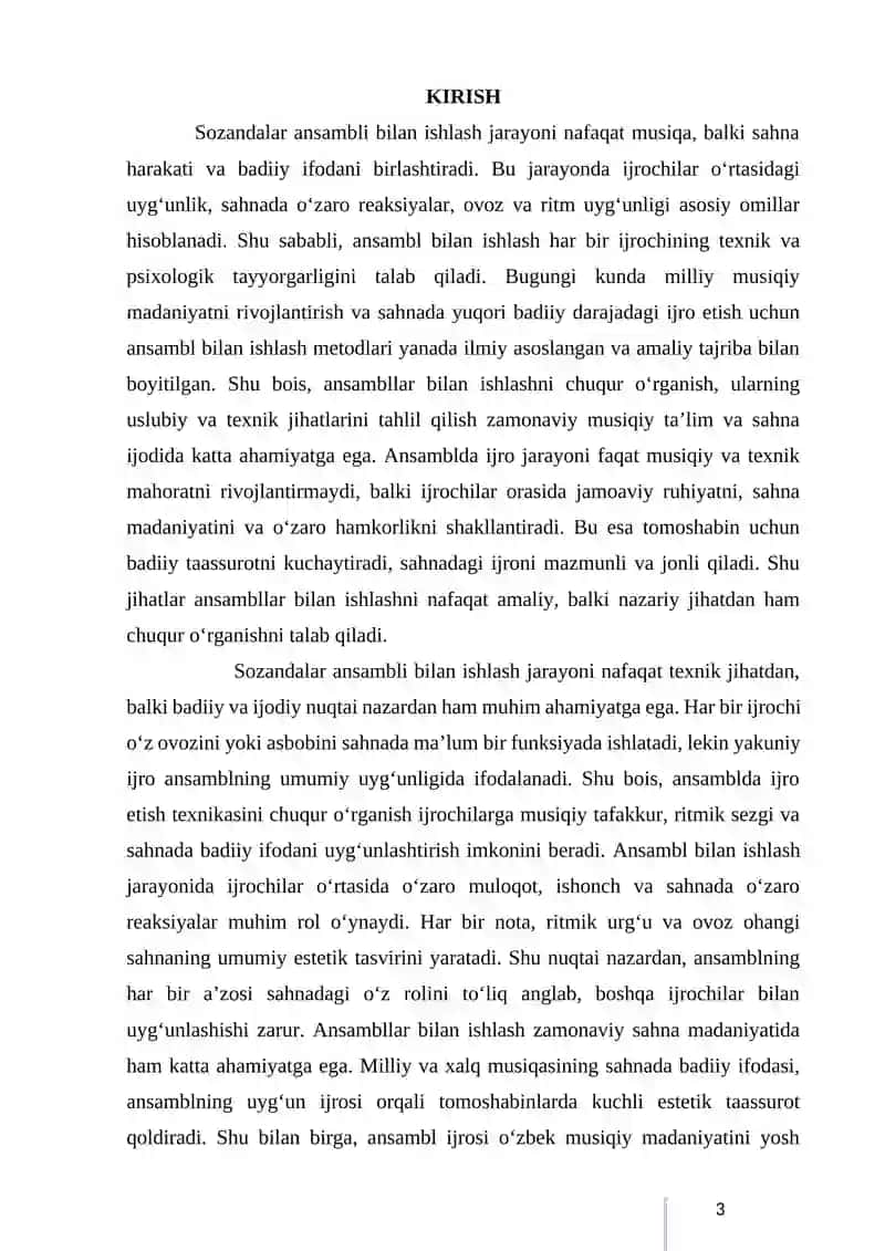 SOZANDALAR ANSAMBLI BILAN ISHLASH 4
