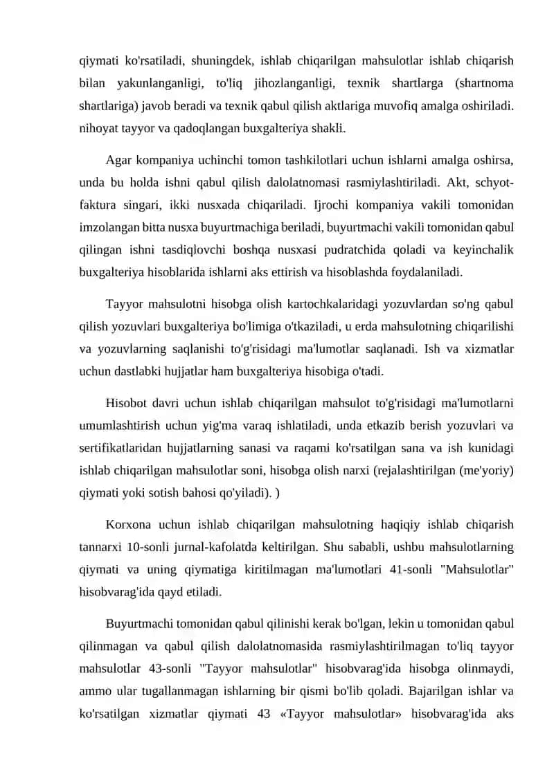 Hisobot ko’rsatkichlariga qo’yiladigan talablar 4