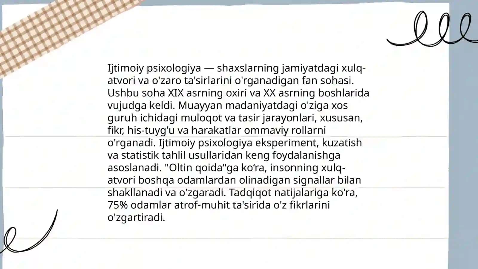 Hozirgi zamon psixologiyasining tarmoqlari va tadqiqot metodlari 4