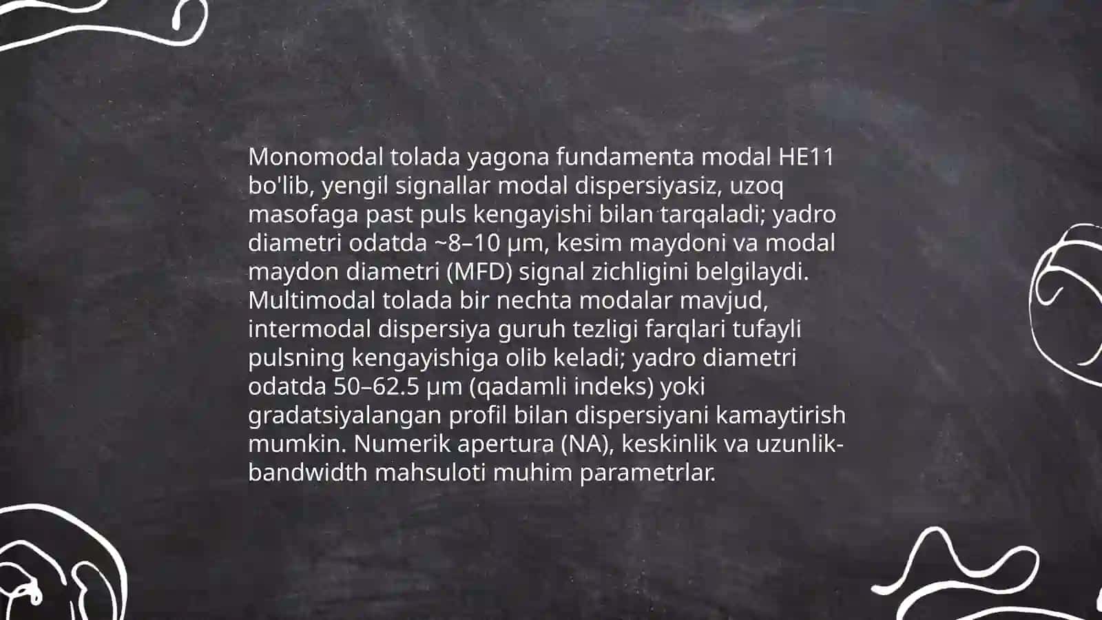 Optik tolalarning tarqalishi, afzalliklari va zararlari 4