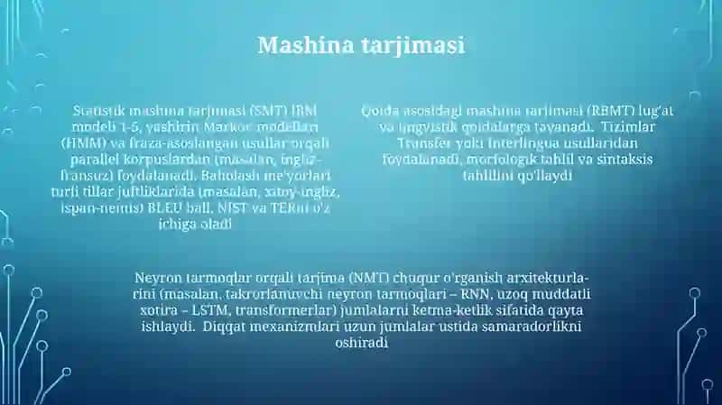 Kompyuter lingvistikasida metodlar 4