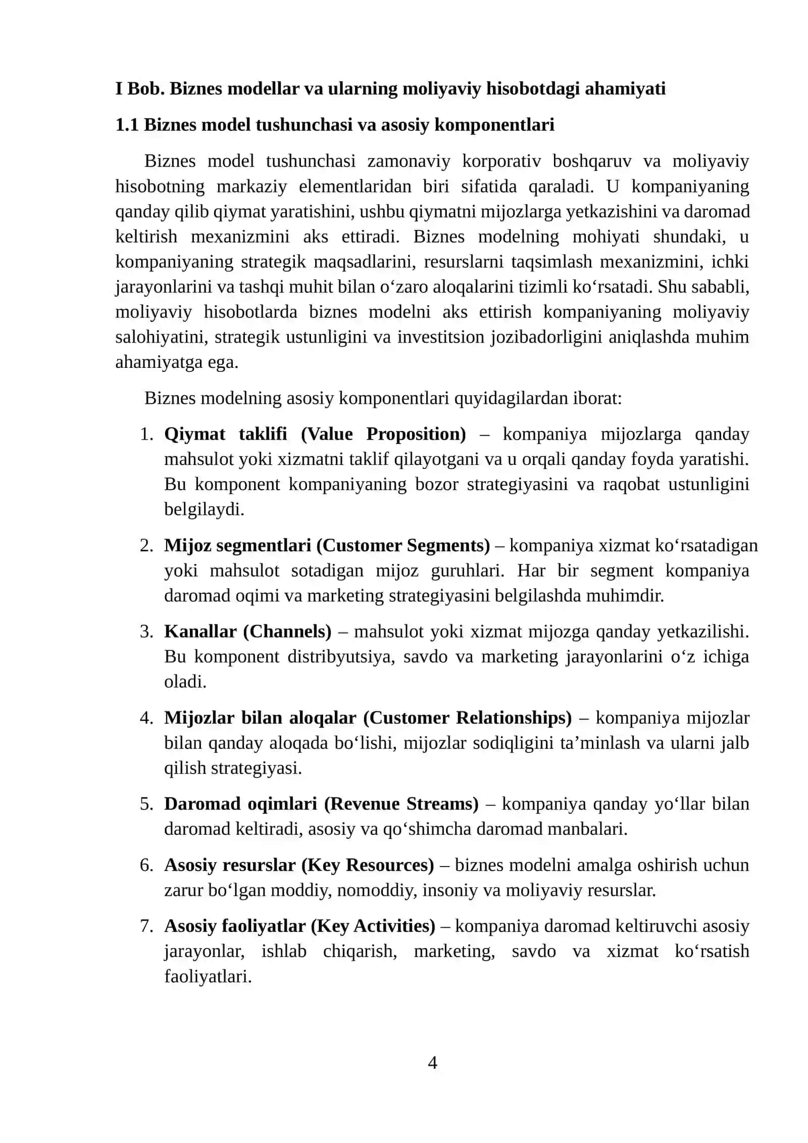 MOLIYAVIY HISOBOTDA BIZNES QIYMATNI BAHOLASH METODLARI 4