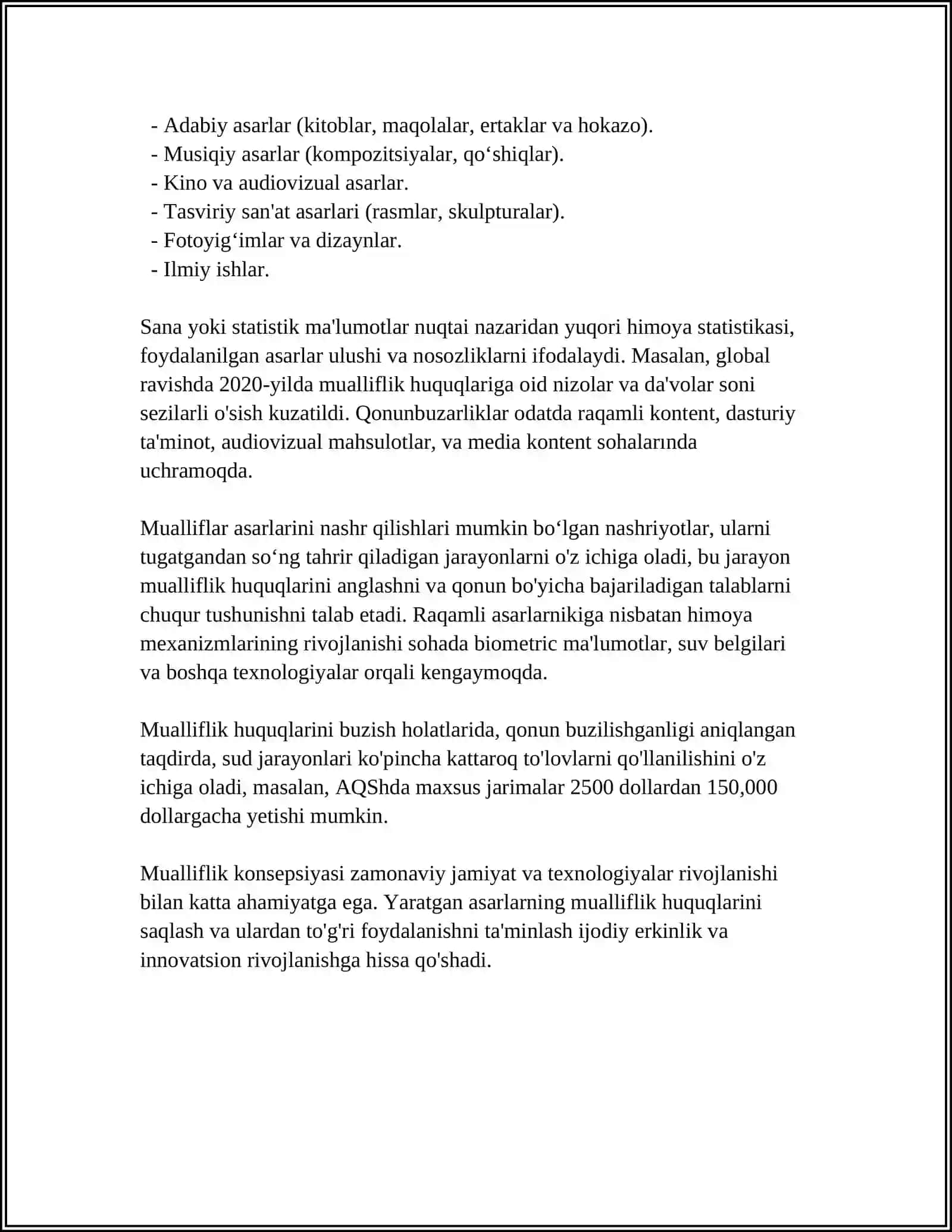 JO‘RAQULOV U. “NAZARIY POETIKA MASALALARI: MUALLIF. JANR. XRONOTOP” KITOBINI O‘QIB O‘RGANISH. BADIIY ASARLARDAGI POETIKA MASALALARI: MUALLIF, JANR, XRONOTOP KABILAR YORITILADI 4