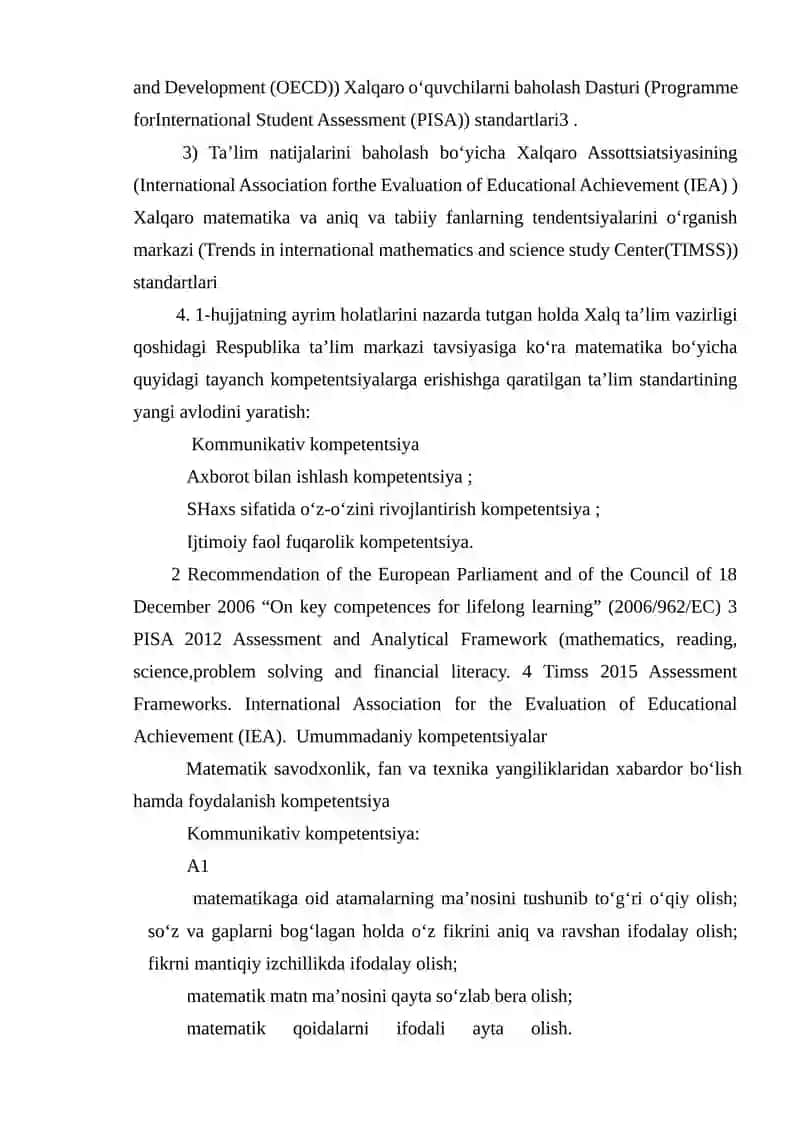 PEDAGOGIK KOMPETENTLIKNI SHAKLLANTIRISHDA ANIQ VA TABIIY (MATEMATIKA) FANLARI 4