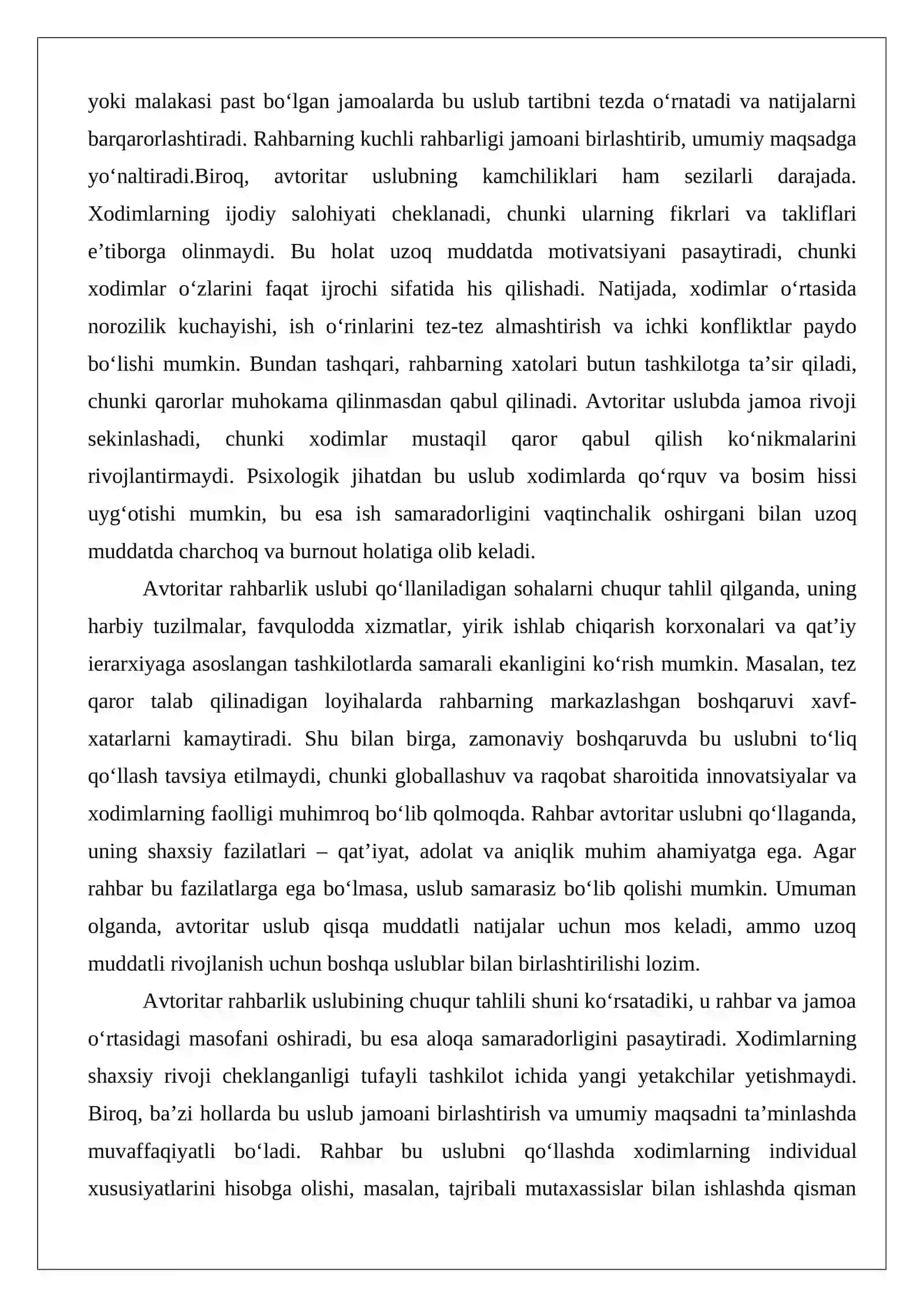 Rahbarlik uslublari. Ta’lim muassasasi menejmentining davlat-jamoat boshqaruv tizimi 4