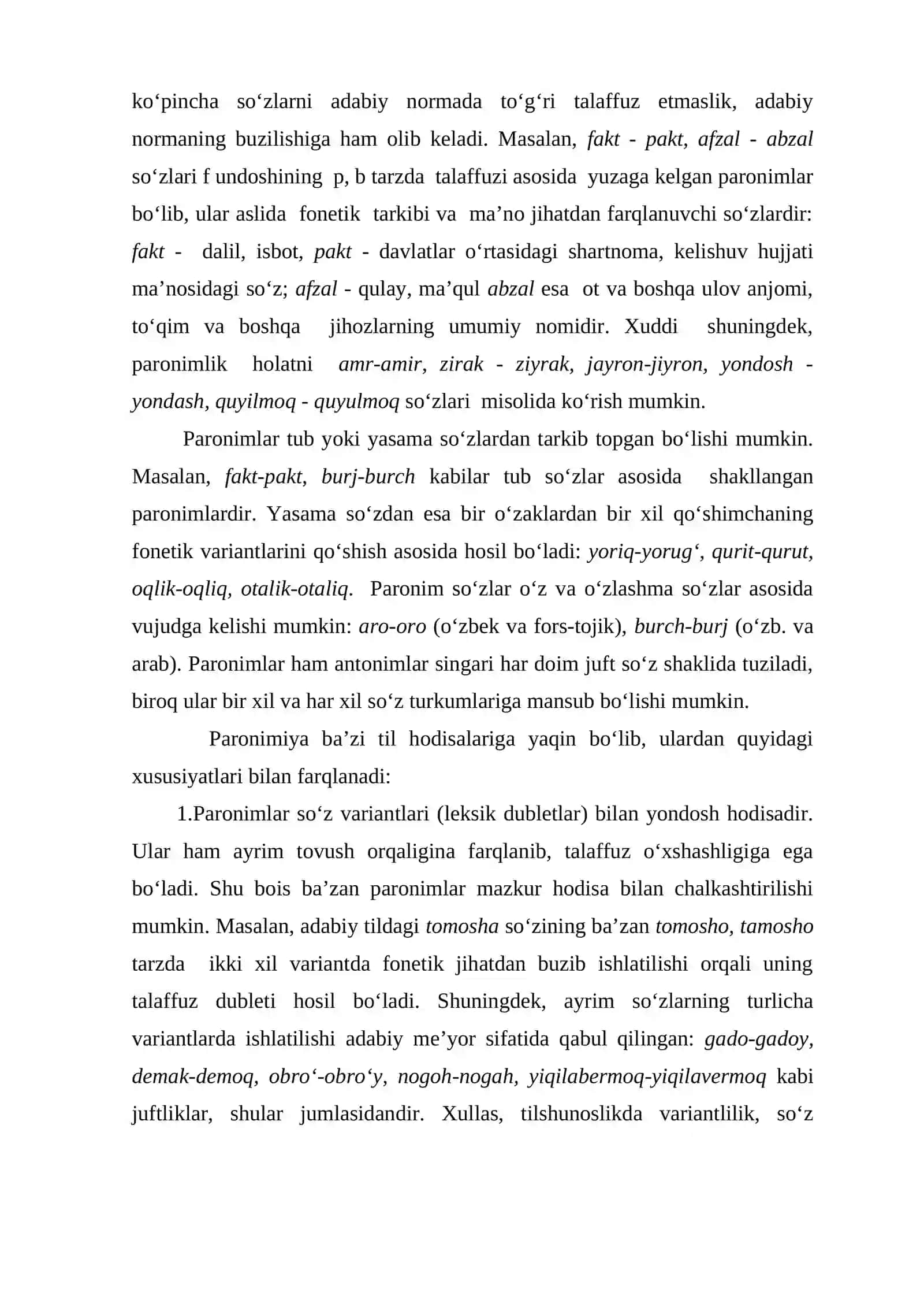 So‘zlarning shakl va ma’no munosabatiga ko‘ra turlari 4