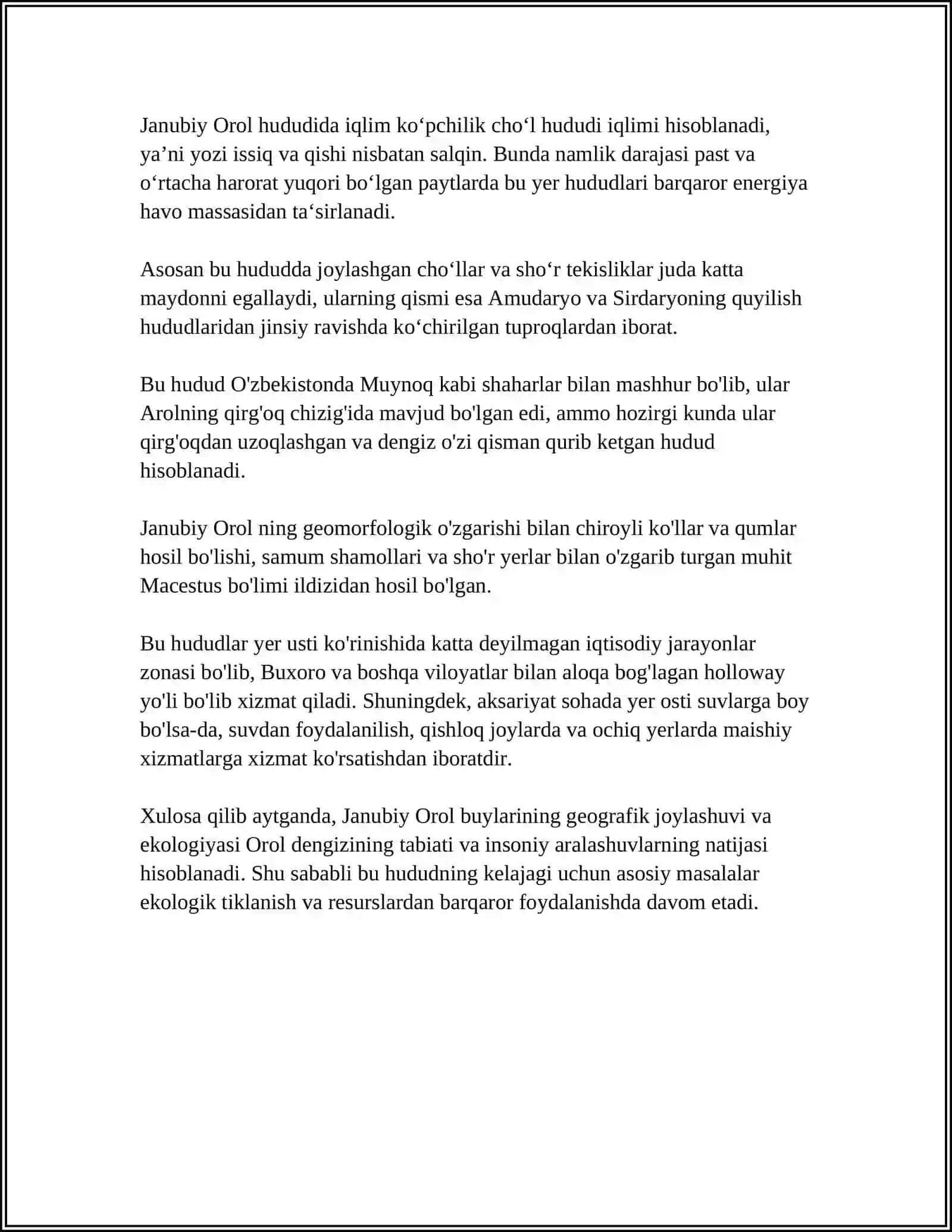 JANUBIY OROL BUYLARI QADIMGI TSIVILIZATSIYA MARKAZLARINING BIRI 4