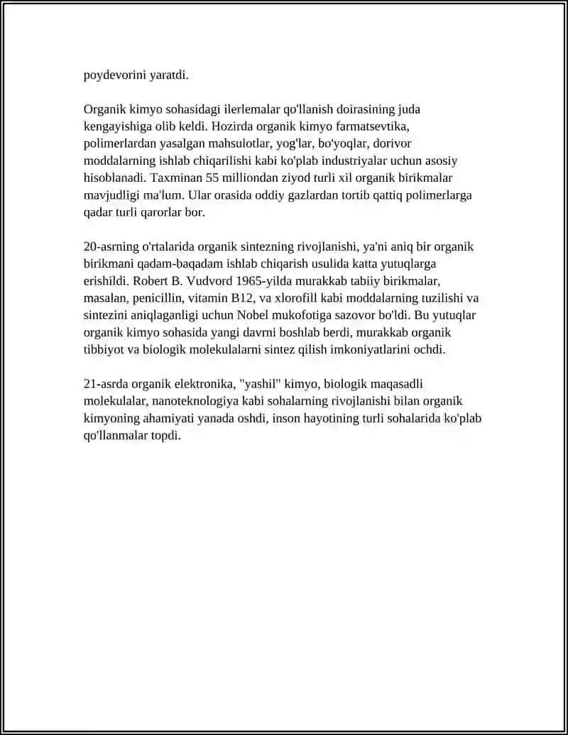 ORGANIK KIMYO ASOSLARI 4