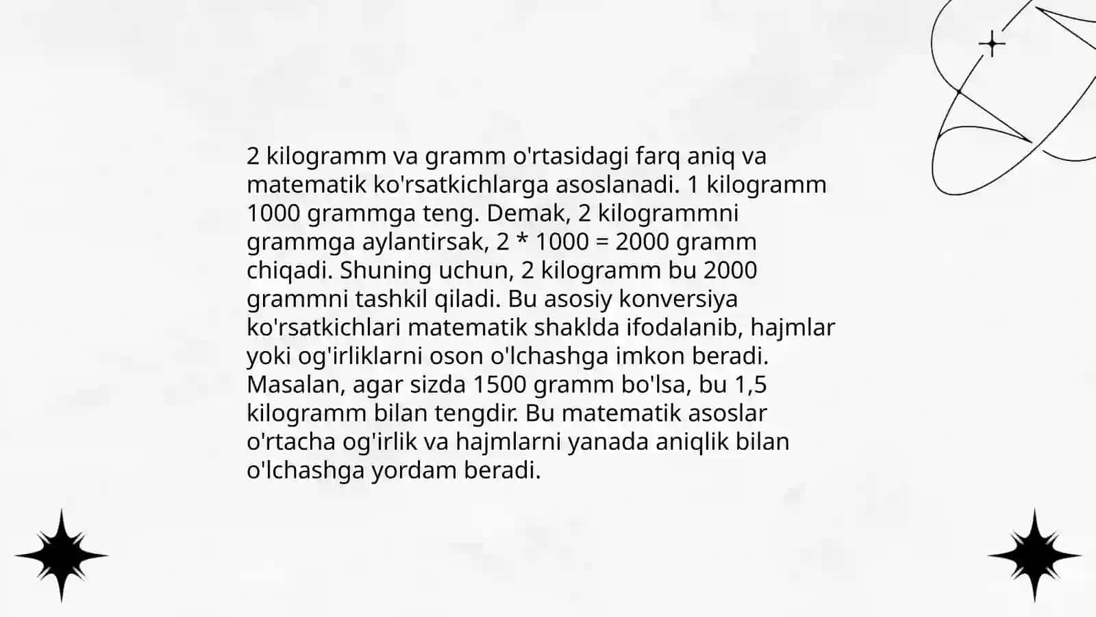 Massa va sigʻim oʻlchov birliklari 4