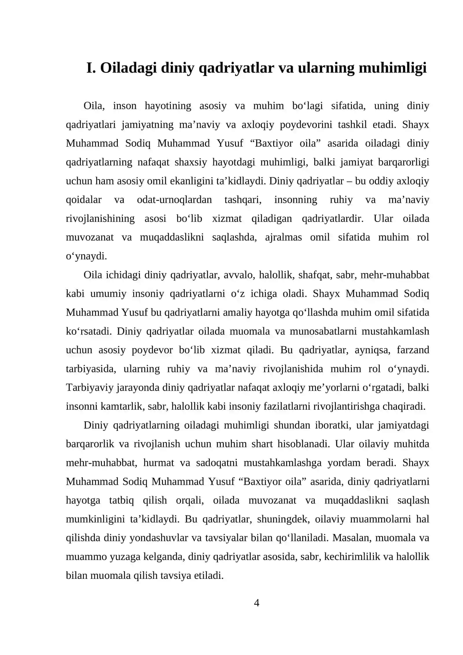 "BAXTIYOR OILA" ASARINI TAHLIL QILISH 4