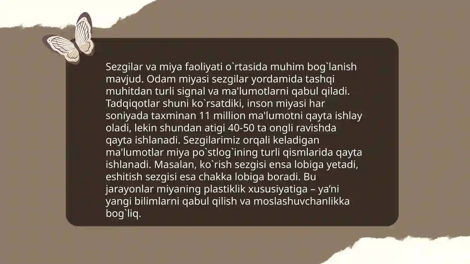 Sezgilar haqida umumiy tushuncha va uning nerv fiziologik asoslari 4