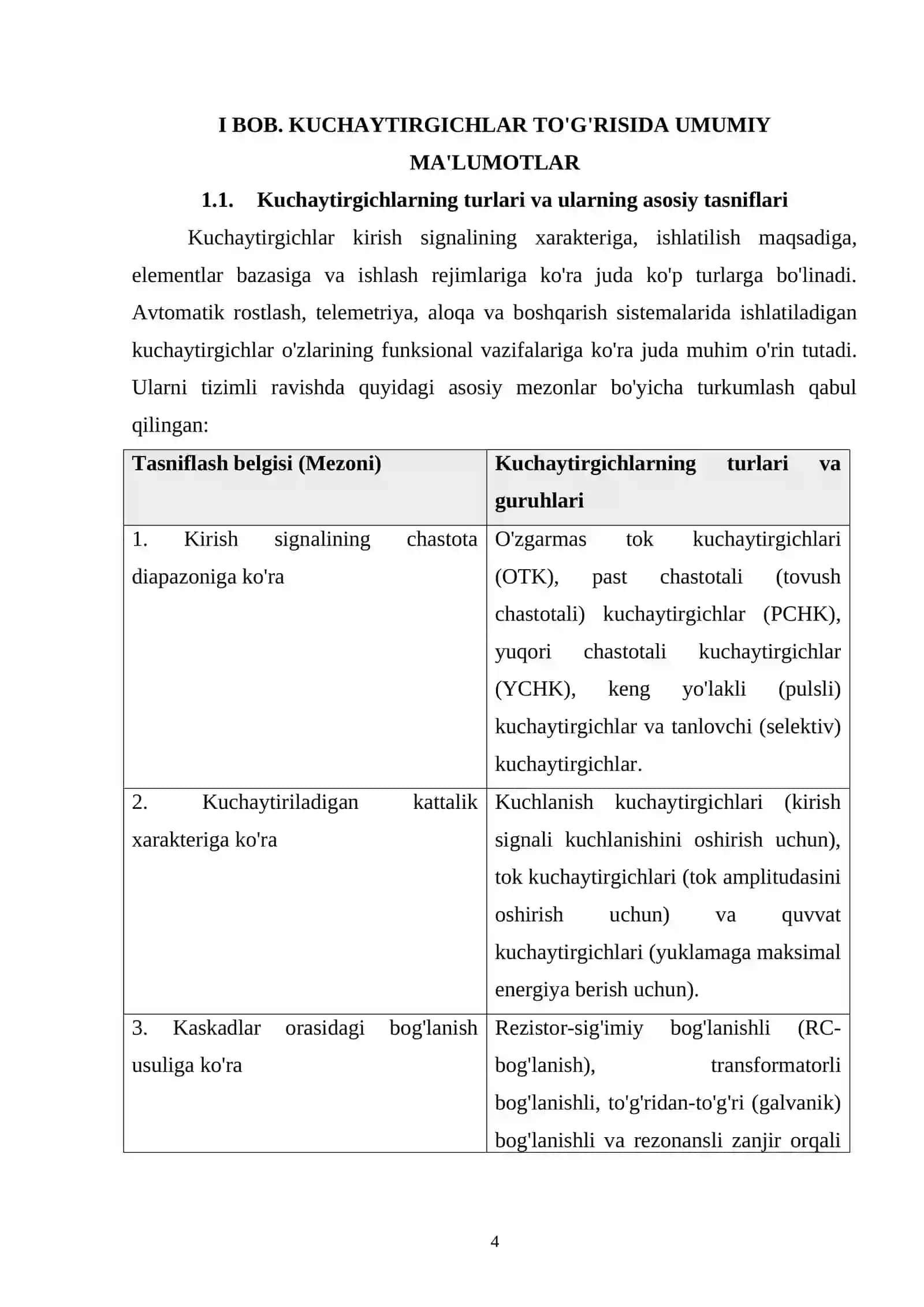 Operatsion kuchaytirgichlarning tuzilishi, ulanish sxemalari tahlili 4