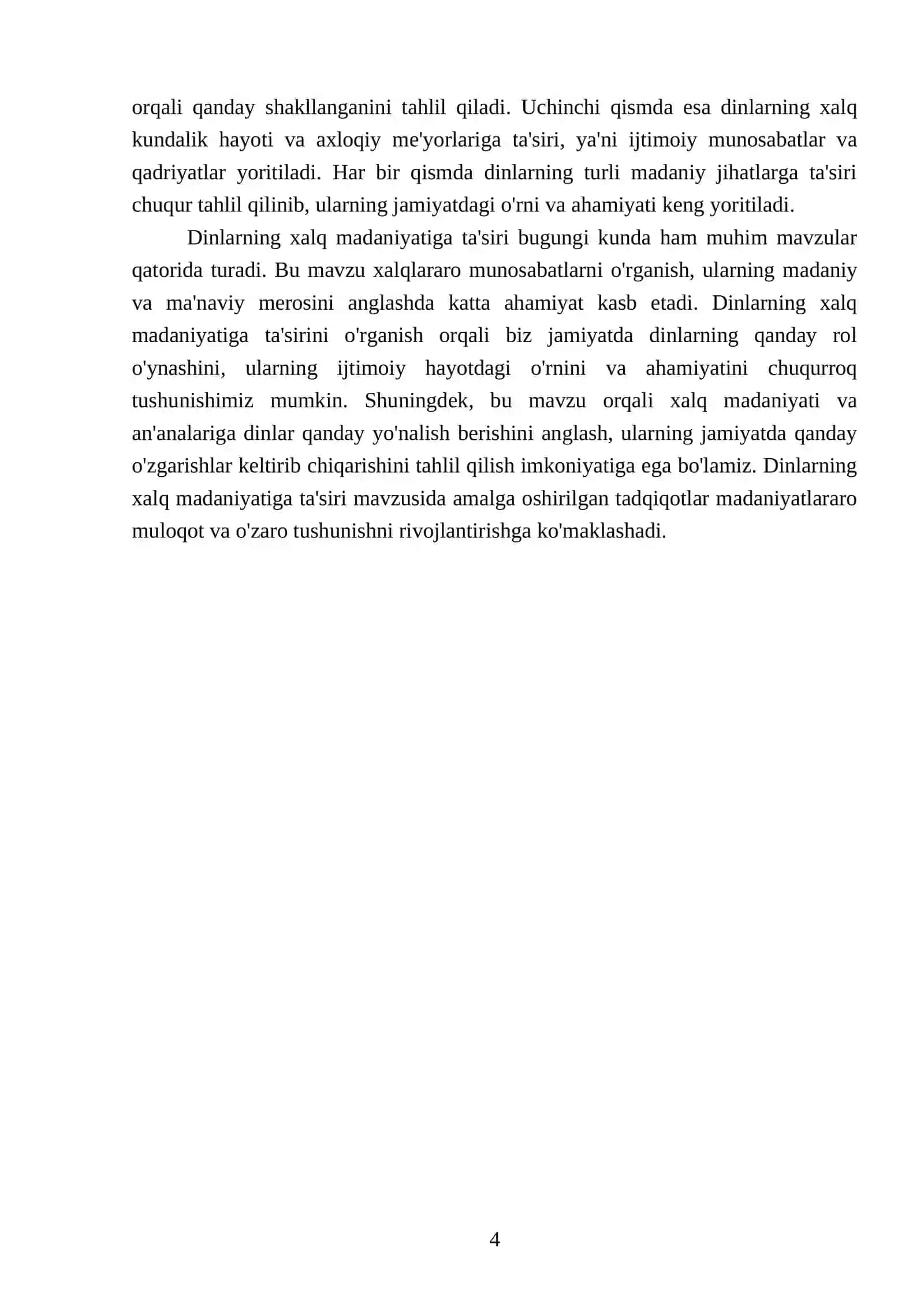 NODIRNING DINSHUNOSLIK FANIDAN TAYYORLAGAN MUSTAQIL ISHI 4