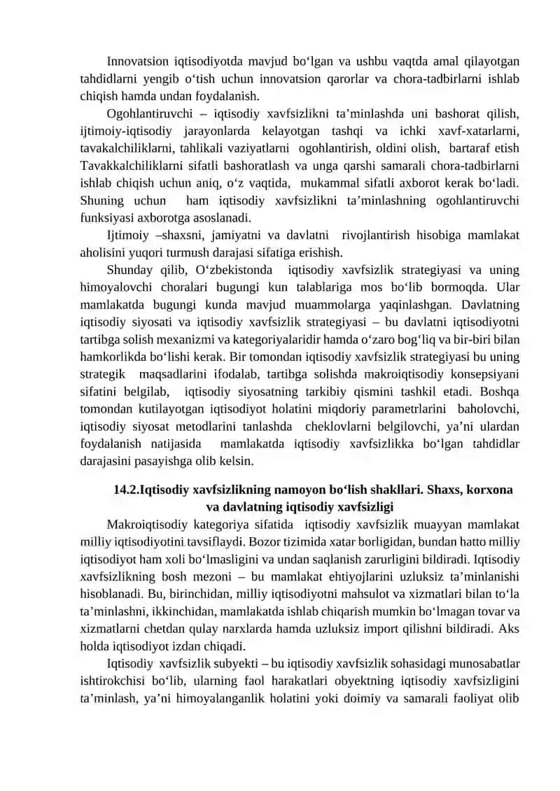 DAVLATNING IQTISODIY XAVFSIZLIKNI TA’MINLASH VAZIFALARI 4