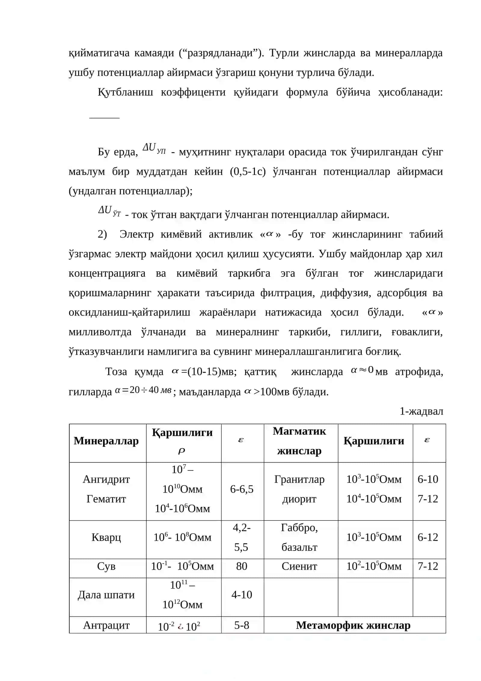 Тоғ жинсларининг электромагнит хоссалари 4