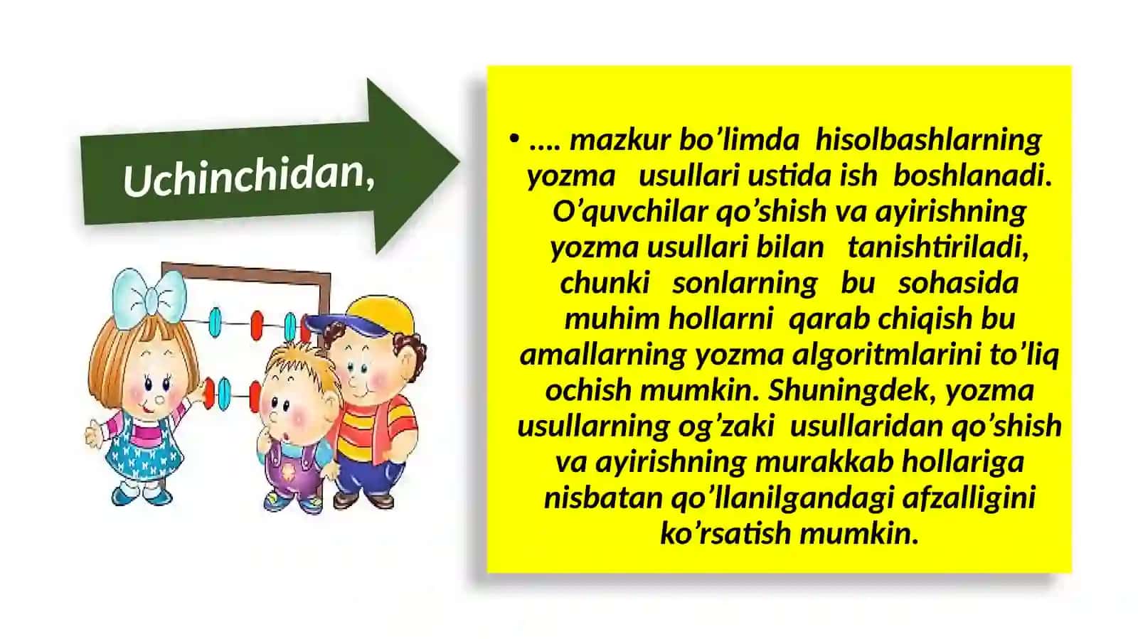1000 ichida va ko‘p xonali nomanfiy butun sonlarni raqamlashga o‘rgatish metodikasi 4
