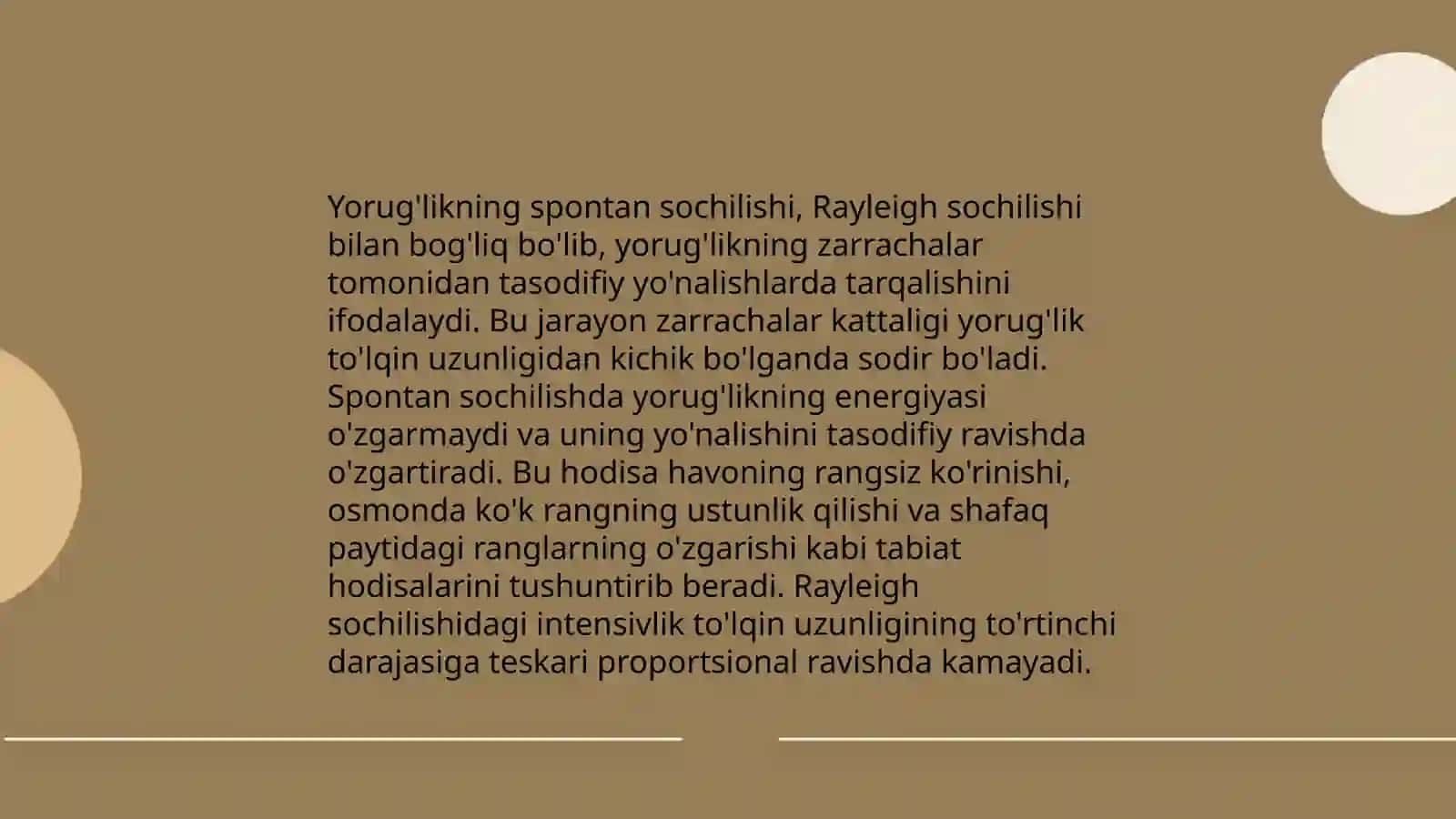 Yorug'likning kombinatsion sochilishi. Spontan va majburiy nurlanish. Lazerlar va ularning ishlash prinsipi 4