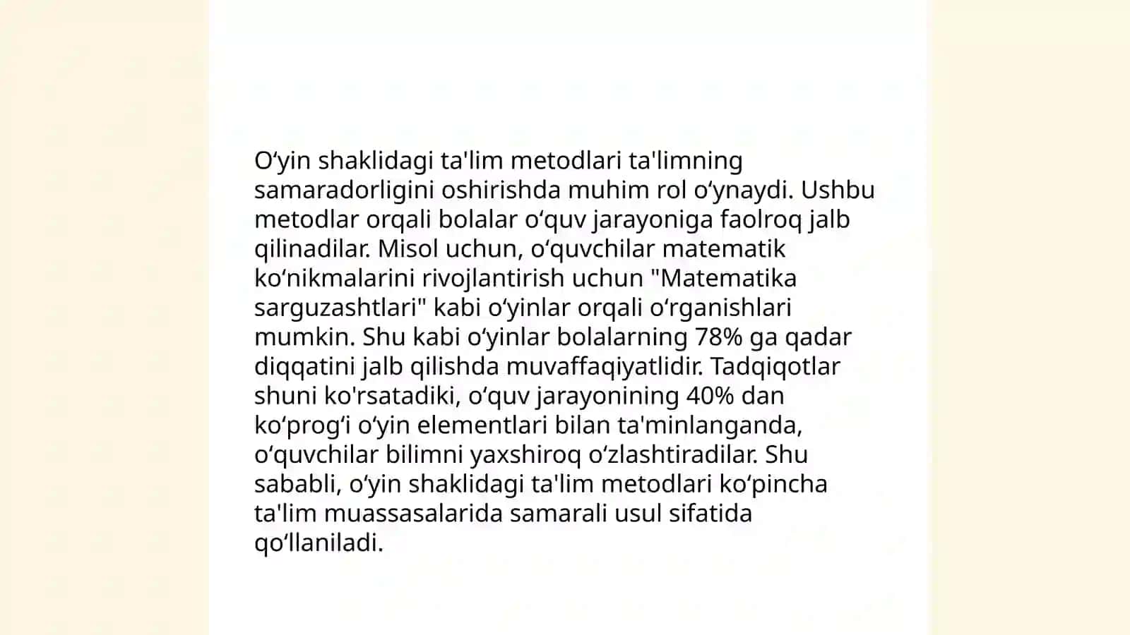Interfaol ta'lim metodlari 4