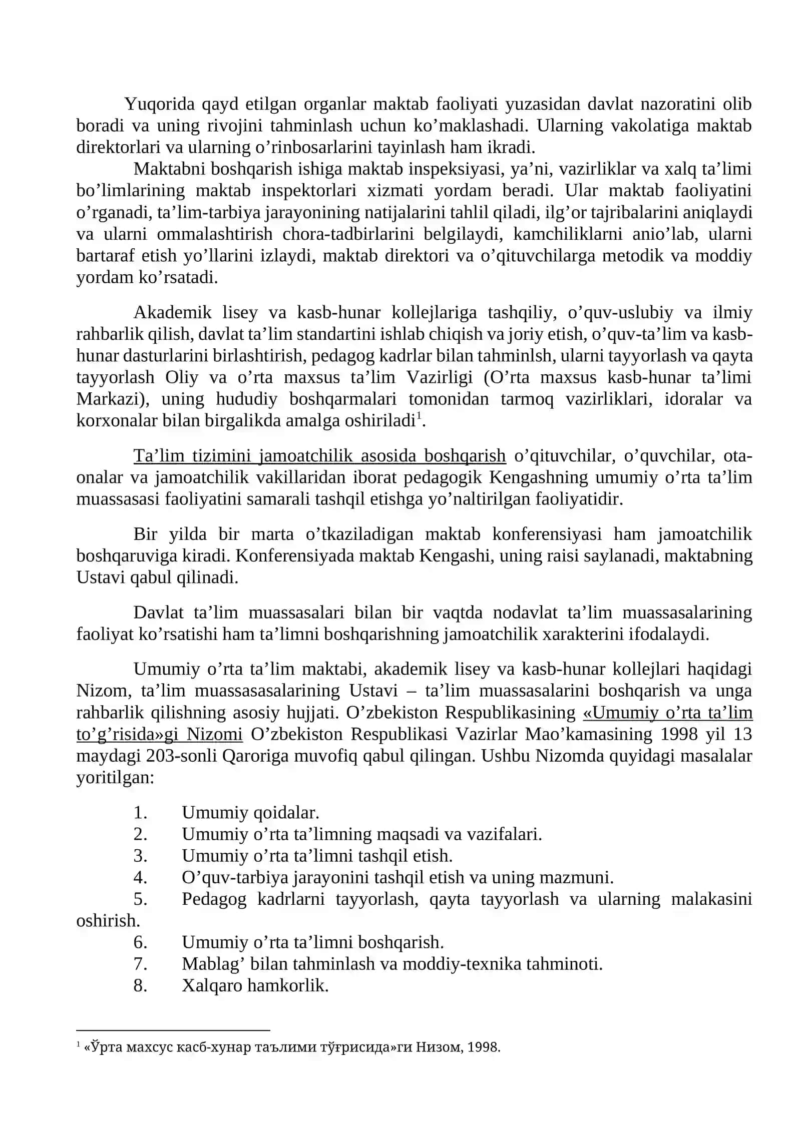Globallashuv sharoitida ta’lim muassasasini boshqarish 4
