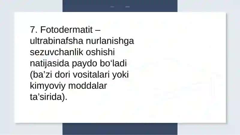 Professional dermatozlar. Parapsoriaz. Psoriaz va boshqa dermatozlarda davolash kvant (PUVA, lazerot 4