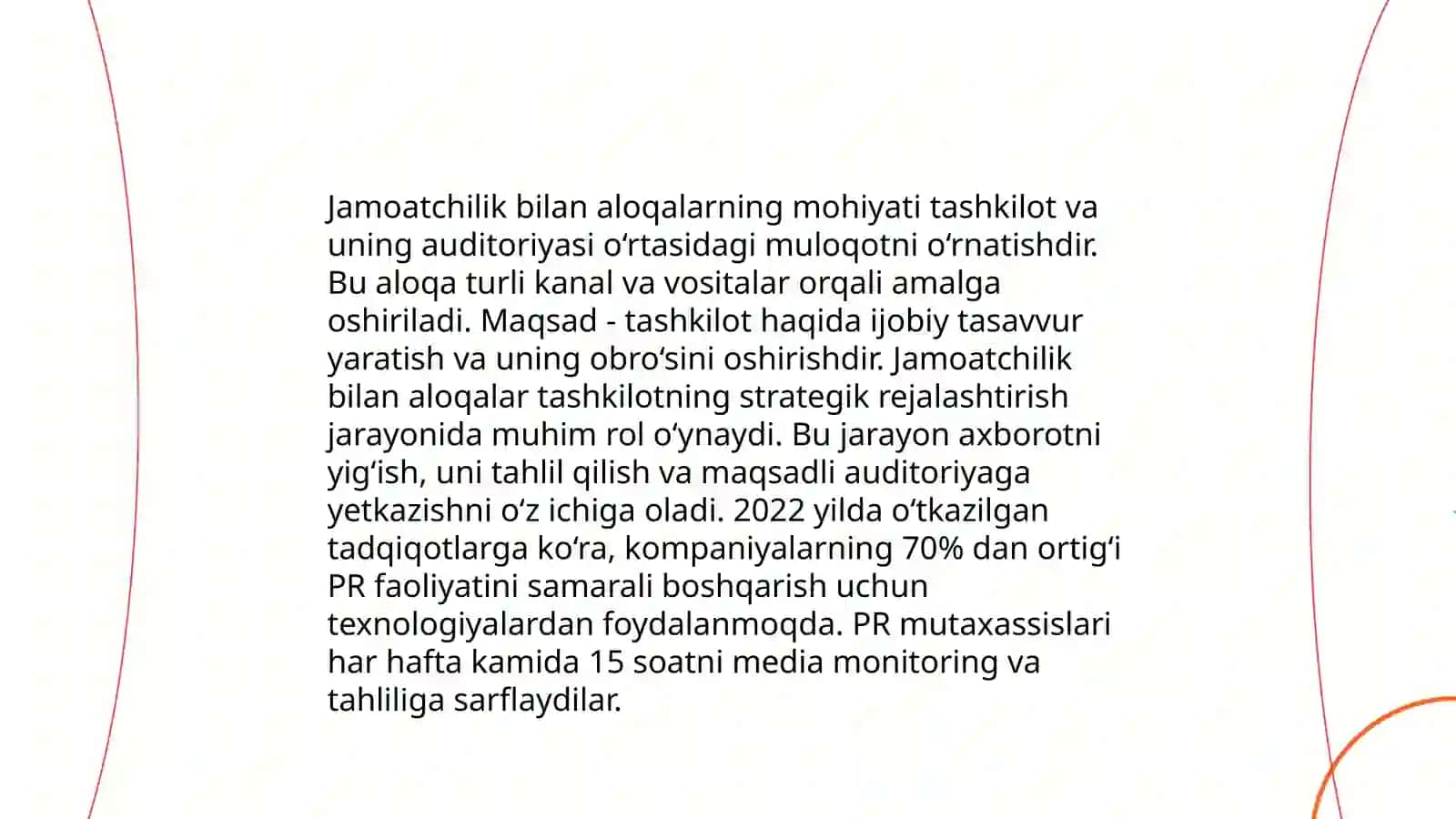 Marketing kommunikatsiyalari tizimidajamoatchilik bilan aloqalar 4